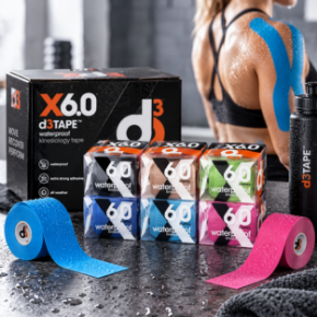 Imagem para a categoria d3Tape X6.0 Waterproof – fita cinesiológica 5 cm x 6 m